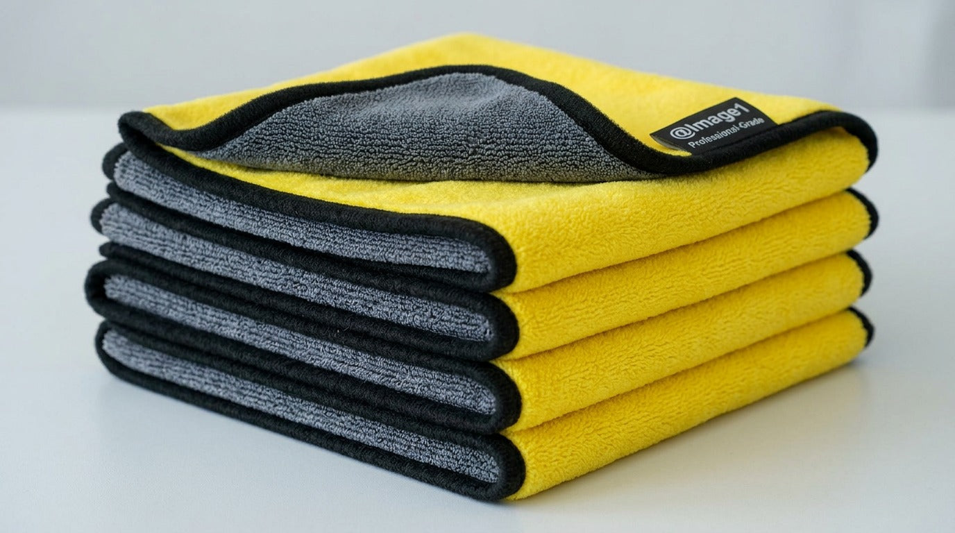 Premium low pile microfiber towel 4 pack